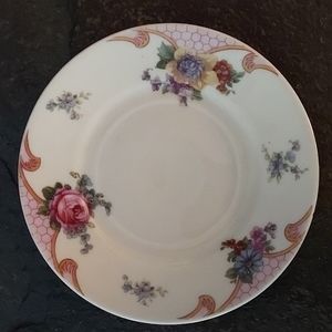 Epiag Czechoslovakia Bridal Rose Bread Plate